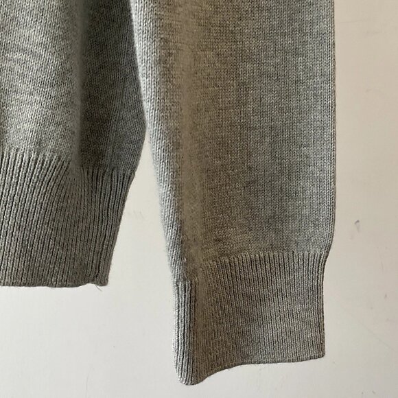 Tasso Elba Men’s Gray Regular Fit Mock Neck Button Cotton Knit Sweater Size M - Picture 3 of 7